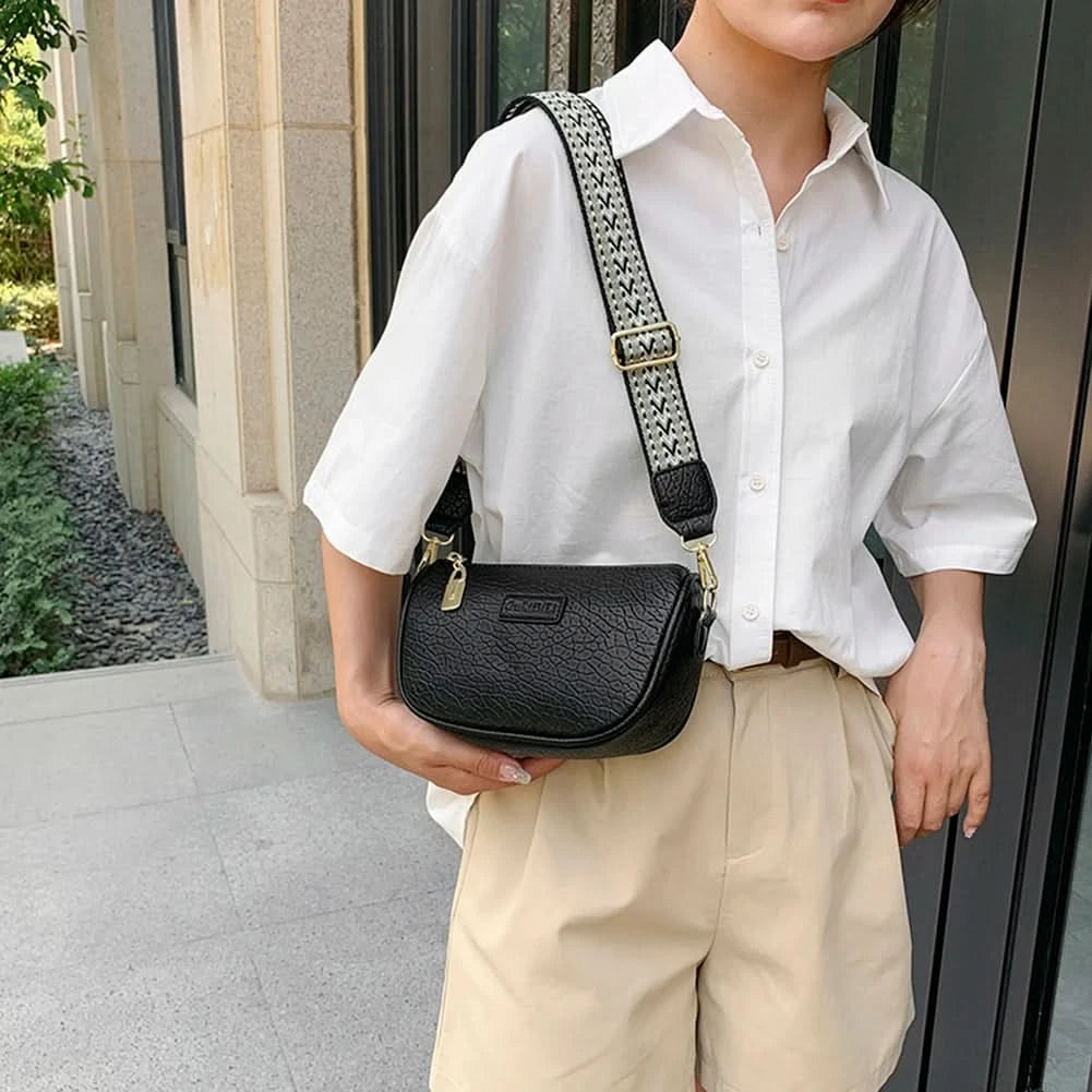 Solid Pu Leather Shoulder Bag Fashion Designer Handbags Messenger Bags For Women Casual Crossbody Bags Summer Travel Bag - M & M Global