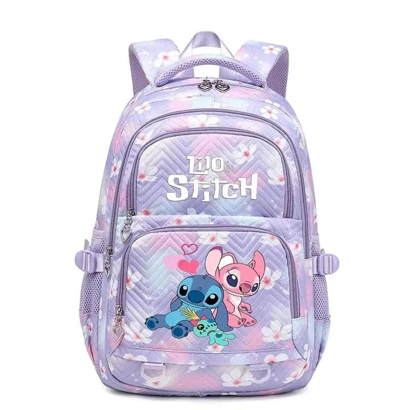 Lilo Stitch Large Capacity Backpack Daypack Lightweight Schoolbag Casual Travel Knapsack for Women Girls Pen Lunch Bags - M & M Global