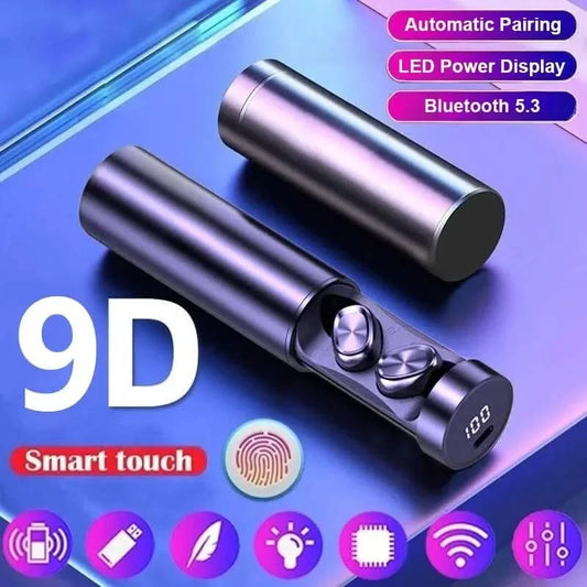 N21 Wireless Earphones Stereo Bass Earbuds LED Digital Display Headphones With Microphone TWS Headsets Lights For Smartphone - M & M Global