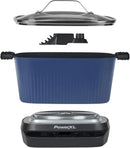STIRMAX Midnight Blue 7.5 Quart Digital Multi-Cooker with Automatic Paddle to Stir and Shred, 9 in 1 programmable presets to Sau - M & M Global