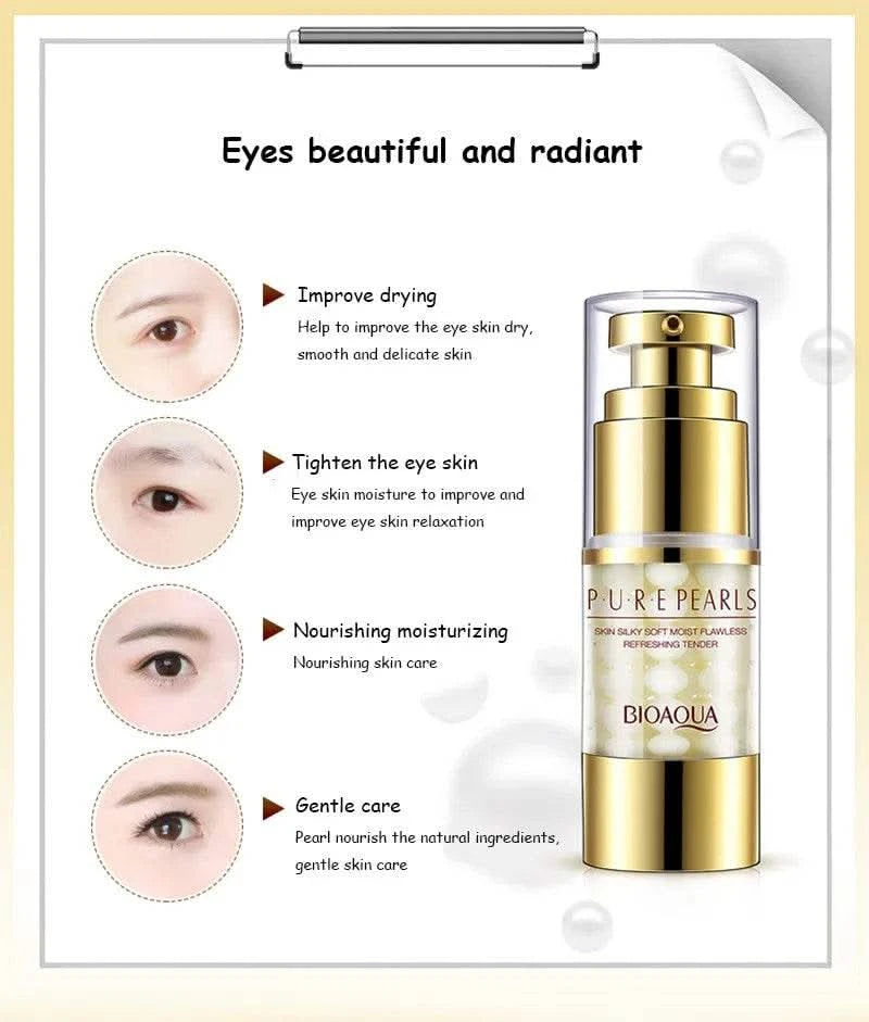 BIOAQUA Pure Pearl Face Skin Care Sets Facial Cream Eye Cream Firming Anti Dark Circles Moisturizing Brightening skincare Set - M & M Global