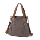 Cross-border large-capacity canvas women's bag, casual cross-body bag, Korean-style fashionable tote bag, simple handbag, new st - M & M Global