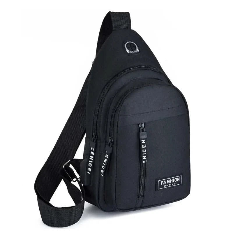 2025 New Multifunctional Chest Bag Men's Fashion Trend Oxford Cloth Shoulder Bag Korean Style Casual Waterproof Messenger Bag - M & M Global