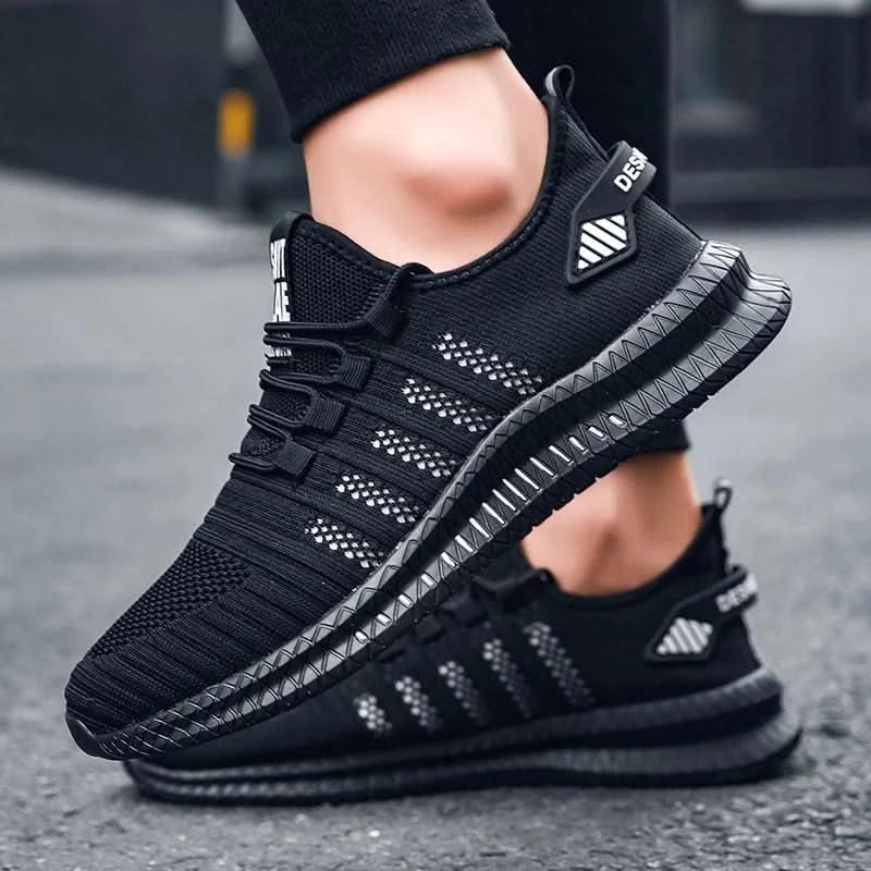 Fashion Men Sneakers Mesh Casual Shoes Lac-up Breathable Lightweight Walking Sneakers Men Shoes Size 39-48 Support Dropshipping - M & M Global