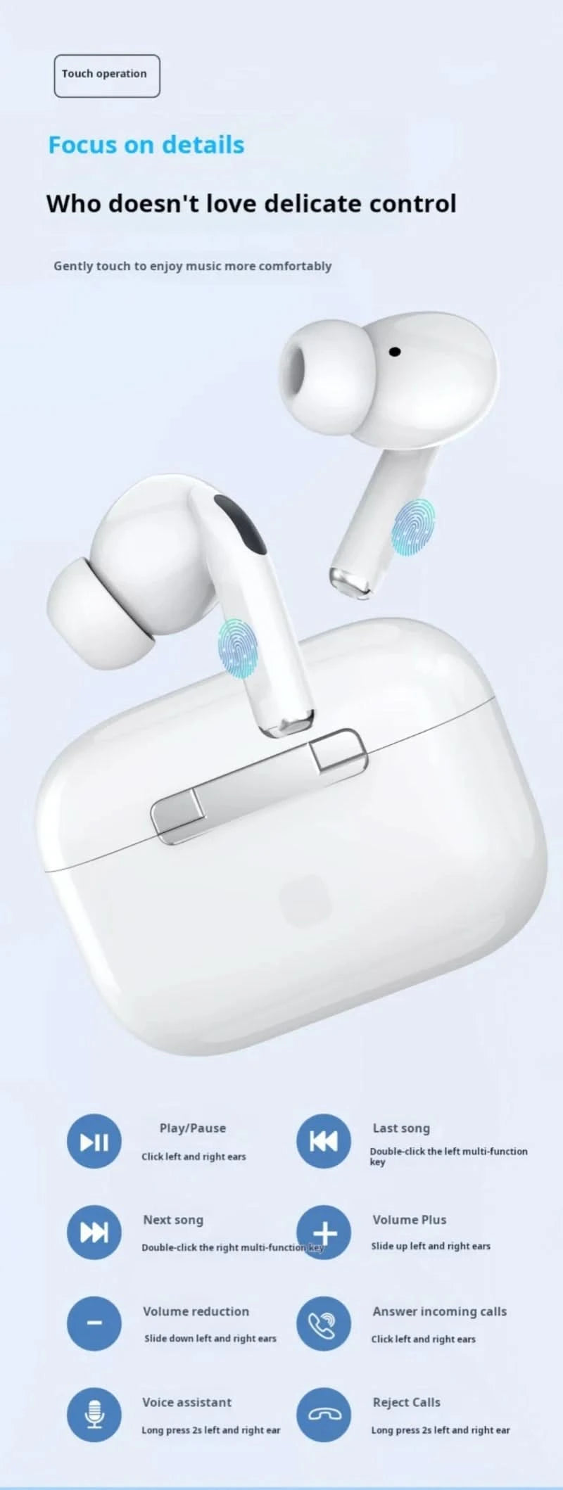 Original Sony Air Earphone TWS Bluetooth Headset HiFi Wireless Headphone Mic Noise Reduction Earbuds Sport Motion Pods Cable