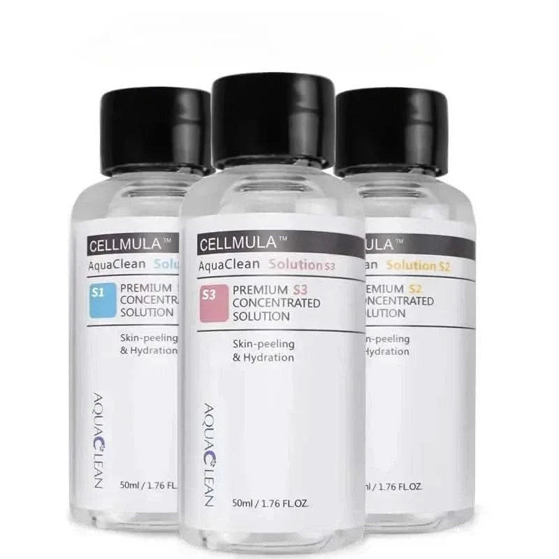Aqua Clean Peeling Facial Solution S1 S2 S3 Serum Essence For Hydra Dermabrasion Skin Care Beauty Blackhead Wrinkle Removal - M & M Global