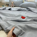 INS Style Plaid Summer Quilt Light Comforter Spring Summer Comforter Suitable for Bedroom Apartment Student Dormitory - M & M Global