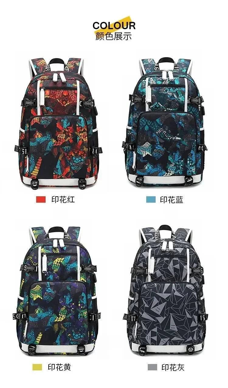 Messi C Ronaldo football bag star around high school students male and female large capacity backpack can be customized - M & M Global