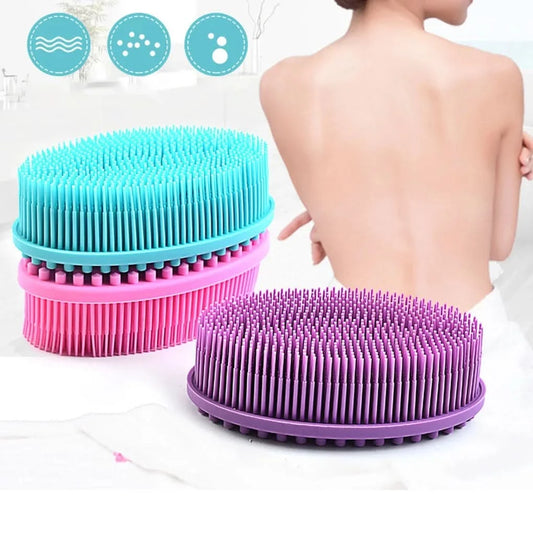 Soft Silicone Body Brush Wash Bath Shower Exfoliating Skin Fit For Baby Bath Shampoo Facial Massage Brush Supplies Dropship - M & M Global