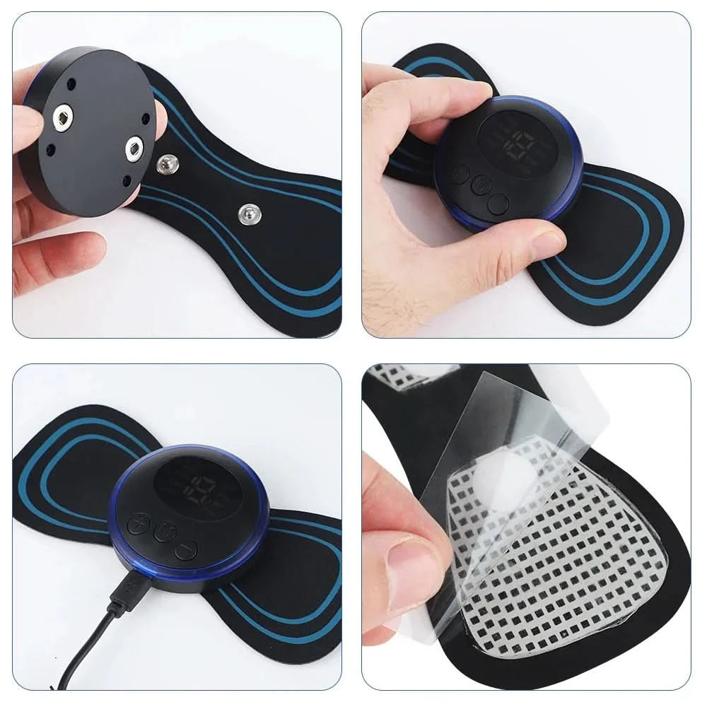 Multi functional intelligent mini massage stick portable neck massager shoulder and neck massage stick USB charging model - M & M Global