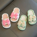 Summer New Kids Home Shoes Anti Slip Soft Sole Girls Bath Slipper Cartoon Cute Flower Bow Princess Slippers Children Beach Shoes - M & M Global