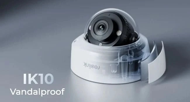 Reolink 5MP IK10 Vandal-Proof PoE Security Camera 4K Outdoor Turret IP Camera 8MP IP67 Waterproof Surveillance Cameras