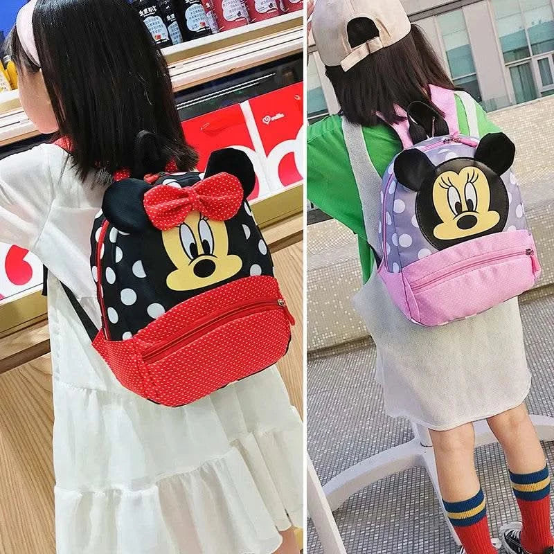 Disney Cartoon Backpack For Baby Boys Girls Minnie Mickey Mouse Children Lovely Schoolbag Kindergarten Schoolbag Kids Gift - M & M Global