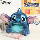 New Disney Plush Backpack Ins Japanese Blue Stitch Funny Cartoon Large-Capacity Student Backpack Kindergarten Bag Child Gift - M & M Global