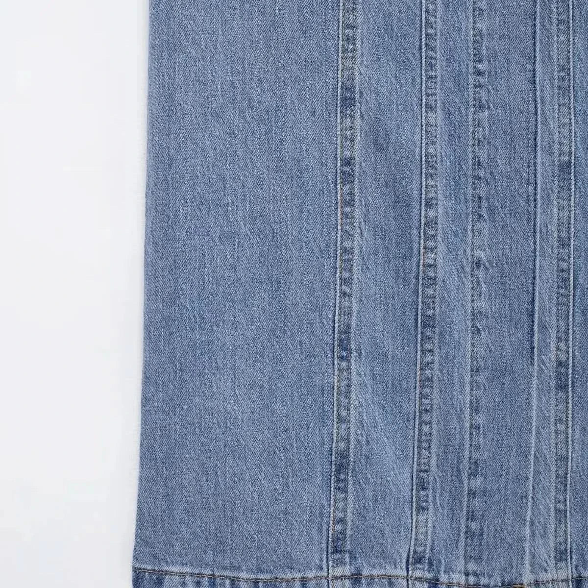 TRAFSHE Summer Ladies Zipper Denim Dress Women Elegant Spaghetti Strap Sexy O-Neck Vintage Casual Female Sling Mid-Long Dress ﻿ - M & M Global