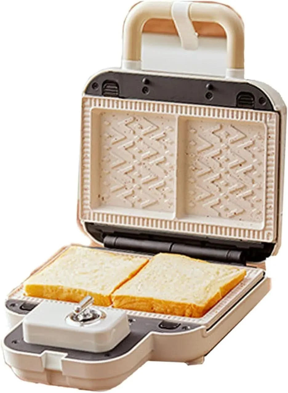 Sandwich Breakfast Machine, Small Bread Machine, Double Disc Sandwich Breakfast Machine, Replaceable Baking Sheet, Can Make Sand - M & M Global