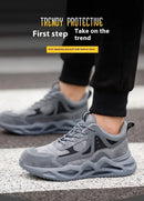 Men's Comfortable Soft-Soled Smash and Puncture Resistant Work Shoes