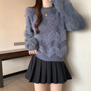 Solid Color Pullover Sweater Women's Autumn and Winter Fashion Long-sleeved Bottoming  Top
