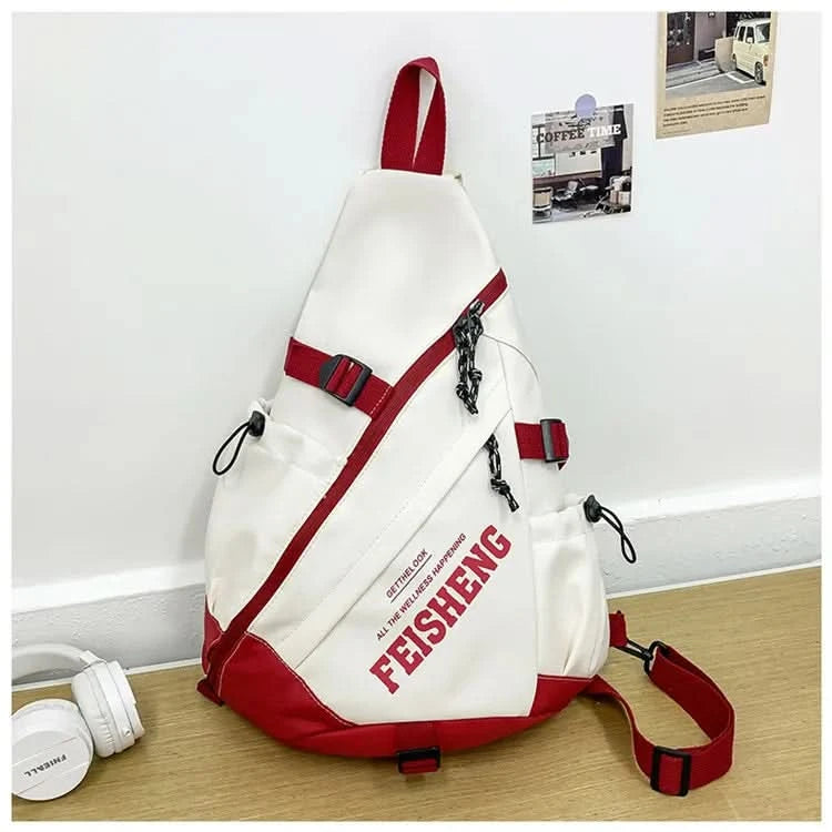 Techwear Style Outdoor Motorcycle Sport Single Shoulder Backpack Unisex Hip Hop Multifunction Chest Bag Tactical Crossbody Bag - M & M Global