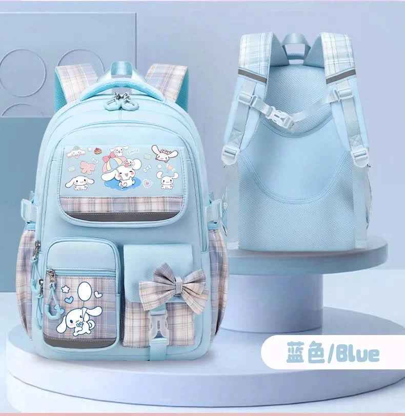 Sanrio Cinnamon Dog cute fashion print school bag for primary school students, stylish children's back-to-school backpack - M & M Global