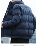 Men's Cotton Jacket Winter Stand Collar Warm Fashionable Trendy Bread Style Coat Regular Fit Male Outerwear Winter Jacket Men