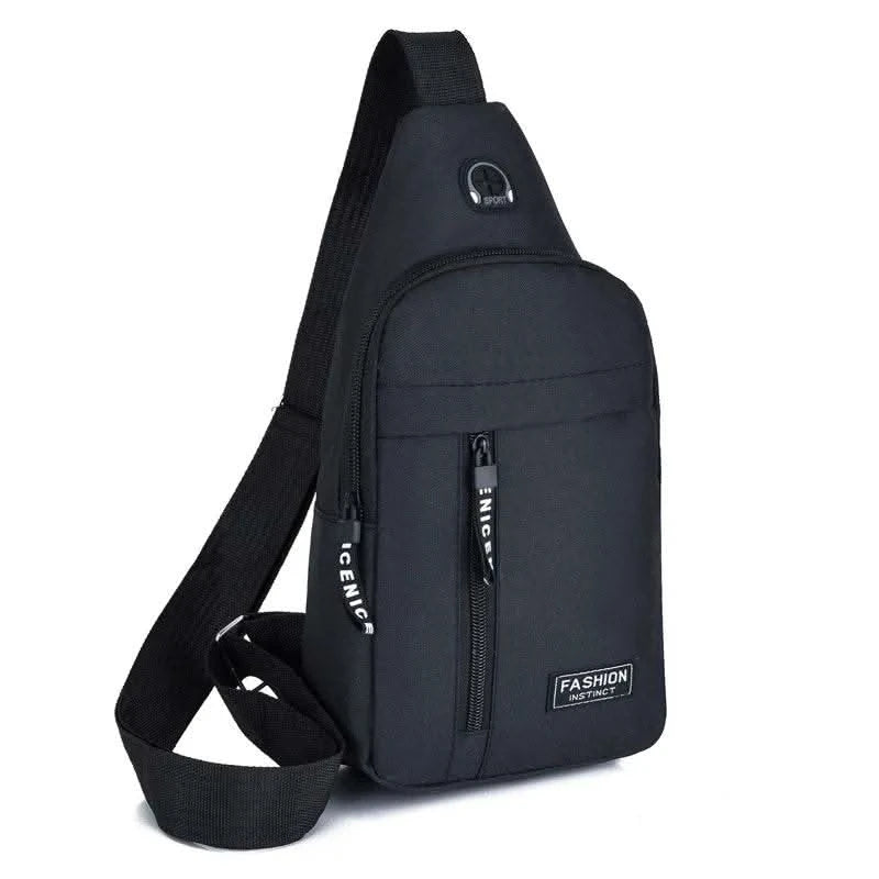 2025 New Multifunctional Chest Bag Men's Fashion Trend Oxford Cloth Shoulder Bag Korean Style Casual Waterproof Messenger Bag - M & M Global