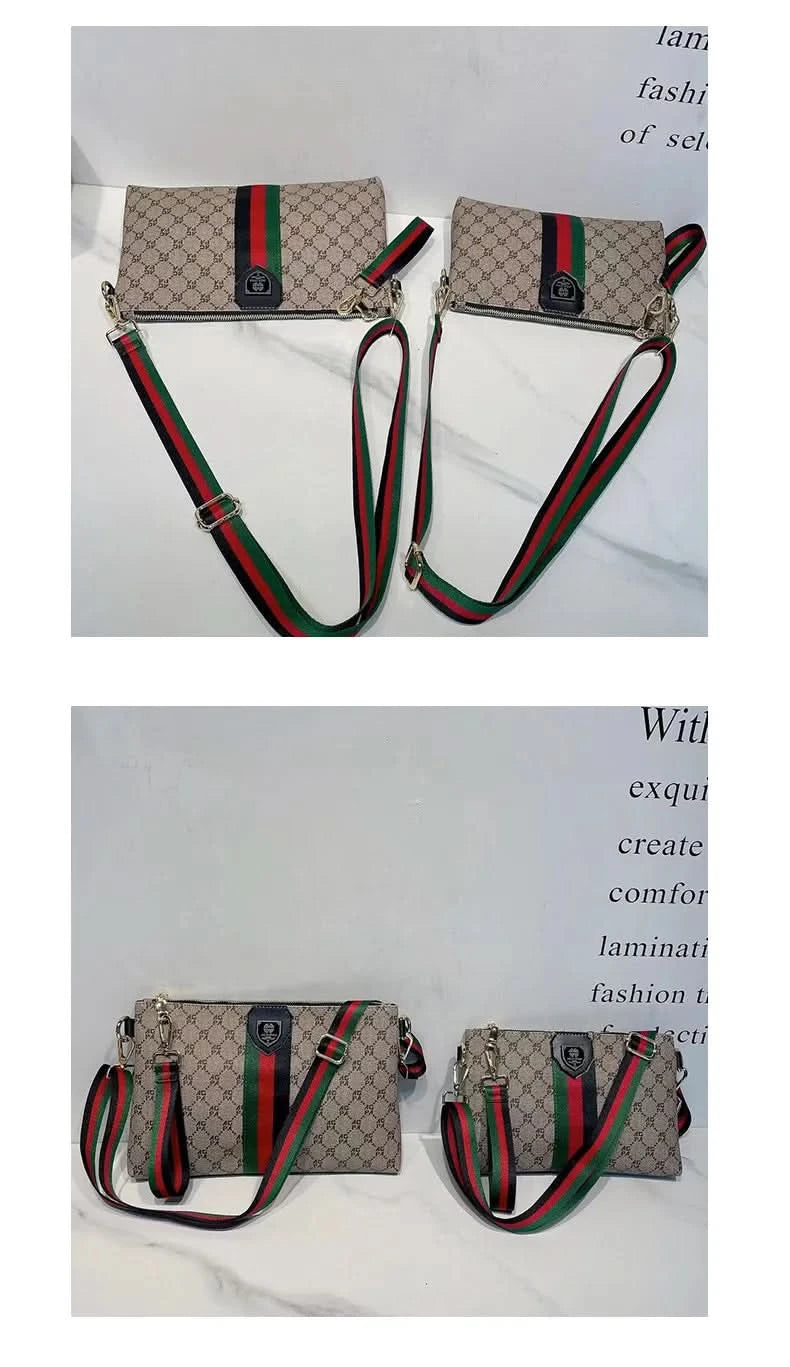 New men's and women's universal casual crossbody bag Fashion printed one-shoulder hand bag all-matching commuter bag - M & M Global