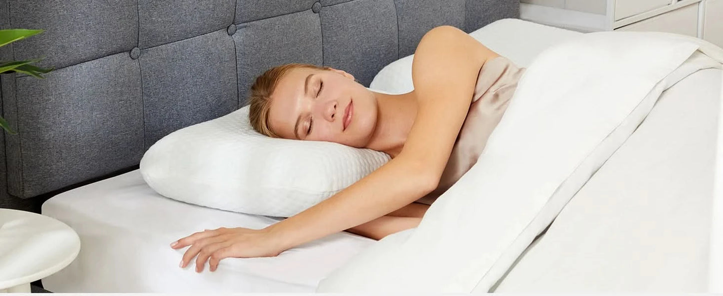 JHK Memory Foam Pillows Standard Size Neck Pillow Ventilated Cooling Bed Pillow with Removable Washable Cover Ultimate Comfort