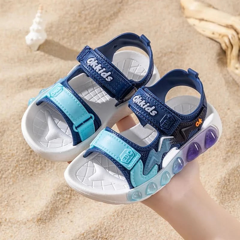 New Summer Children's Soft Soled Sandals Anti Slip Breathable For Boys And Girls Water Wading Baby Beach Sandals - M & M Global