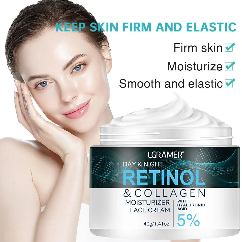 Retinol Moisturizer Face Cream Repairing Moisturizing Nourishing Cream Brightening Skin Facial Cream Anti-Aging Face Skin Care - M & M Global