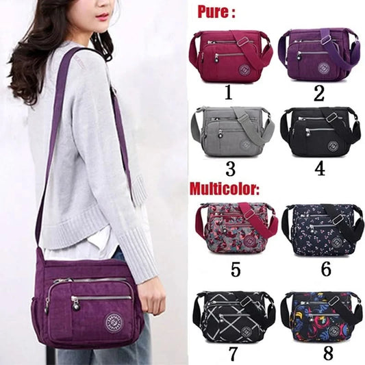 Large Capacity Nylon Crossbody Shoulder Bag for Home Use Middle-Aged And Elderly Women Casual Multi-Socket Slanting Bag - M & M Global