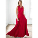 Sexy Women Multiway Wrap Convertible Boho Maxi Club Red Dress Bandage Long Dress Party Bridesmaids Infinity Robe Longue Femme - M & M Global