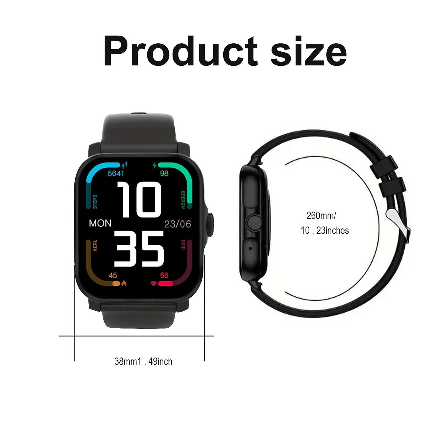 Activity tracking smartwatch, wireless talk/dial, pedometer, various APP alerts, suitable for men and women, sports watch, messa