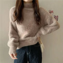 2025 Winter Imitate Mink Wool Hot Fleecing Female Turtleneck Elastic Casual Sweater Women Knitted Tops Pullovers Soft  Warm