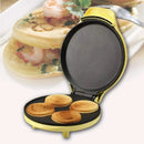 220V Mini Full-automatic Household Waffle Maker ， Cartoon Shaped Bread Machine Crepes Hamburger Sandwich Maker ， For Breakfast - M & M Global