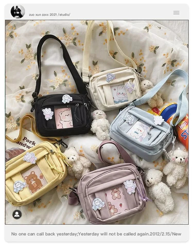 New Kawaii Bag Girls New JK Transparent Bag Small Crossbody Bag For Women Purses and Handbags Shoulder Bag Itabag Bolso - M & M Global