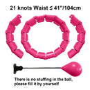 21/24/27/30 Knots Sport Fitness Hoops Abdominal Thin Waist Exercise Massage Hoop Fitness Equipment Gym Home Training Weight Loss - M & M Global
