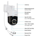 ZOSI C296 5MP/8MP PTZ WiFi Camera Person Vehicle Package Detect Wireless CCTV Video Surveillance Camera Home Security Protection