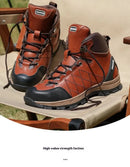 Men’s Steel Toe Work Shoes Widen Metatarsal Protection Puncture-Resistant Slip & Abrasion-Resistant Construction Work Shoes