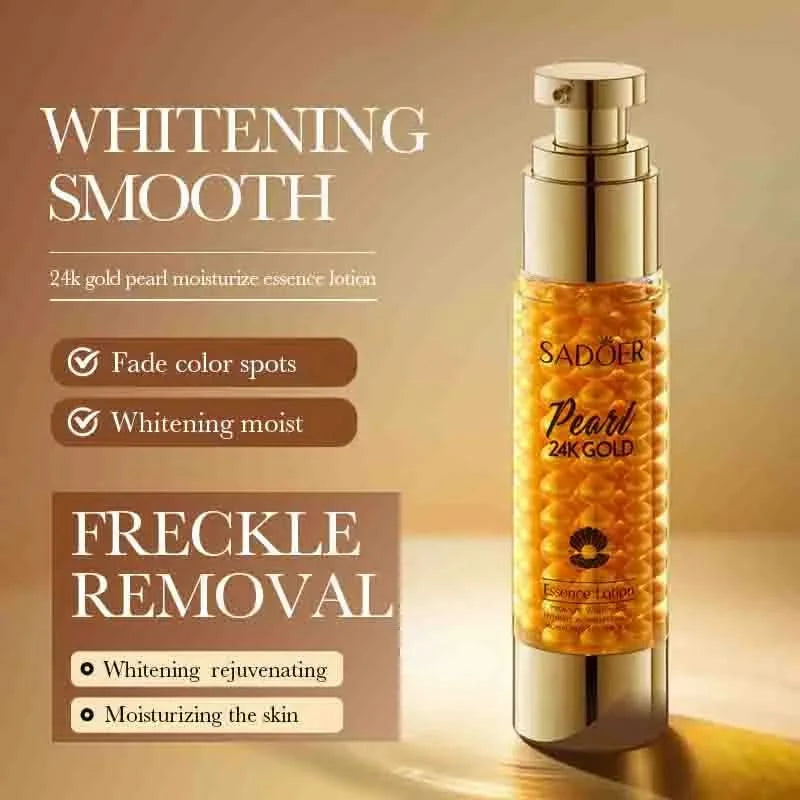 SADOER 24K Golden Pearl Collagen Face Serum Facial skincare Moisturizing Facial Toner Firming Nourishing Face Essence Skin Care - M & M Global