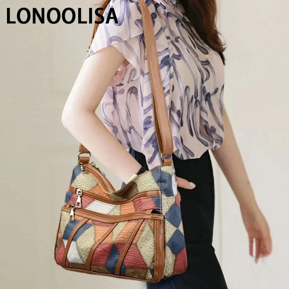 Soft Leather Purses and Handbags Casual Shoulder Crossbody Bags for Women 2024 Vintage Multi-pocket Ladies Messenger Bags Design - M & M Global