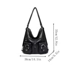 Vintage Women's Bag Leather Multifunctional Shoulder Bag Fashion Ladies Backpack Waterproof Wearable Square Backpacks - M & M Global