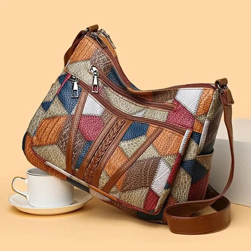 Women's Elegant Vintage Crossbody Bag Trendy HandBag Fashion Multi-pockets Shoulder Bag All-match Retro Crossbody Bag for Daily - M & M Global