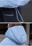 2025 Winter New Down Coat Women Parkas Fashion Long Hooded Outerwear Female Cotton-padded Padded Jacket Loose Ladies Overwear