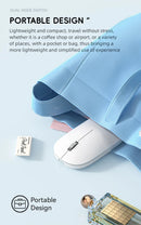 Xiaomi Silent Dual-mode Wireless Mouse Type-C Charging 2.4g Dpi Adjustable Rechargeable Ergonomic Morandi Portable Office Mouse