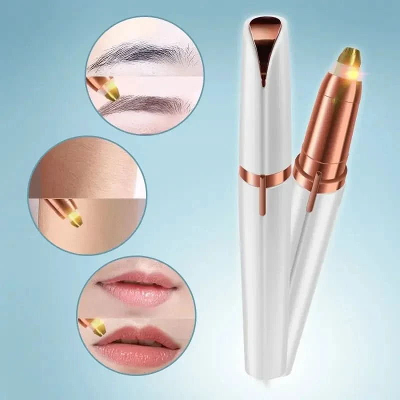 Electric Eyebrow Trimmer Security Hair Removal Eye Brow Epilator USB Charger Mini Shaper Shaver Hair Removal Painless Beauty - M & M Global