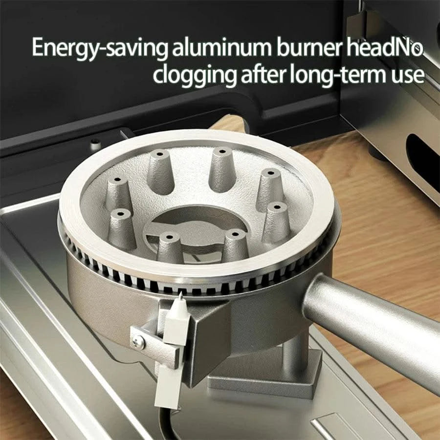 Cassette Stove Household Outdoor Portable Stove Grill 2900W High Fire Gas Stove Suitable for Outdoor Camping Kitchen Barbecue - M & M Global