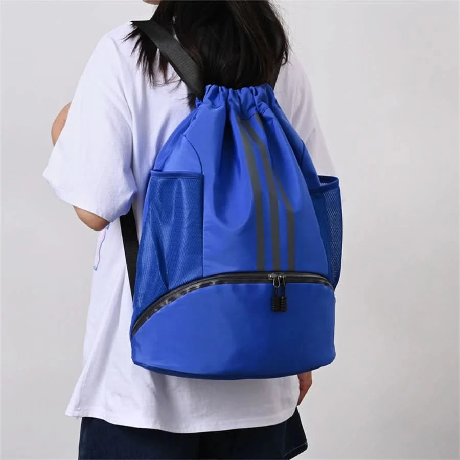 Gym Bag Fitness Backpack Women Men Basketball Backpack Outdoor Soccer Football Storage Bags Training Drawstring Sports Knapsack - M & M Global