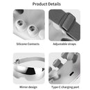 Eye Massager Acupoint Vibration Pulse Hot Compress Eye Care With Bluetooth Music Relieve Fatigue Visible Eye beauty instrument - M & M Global