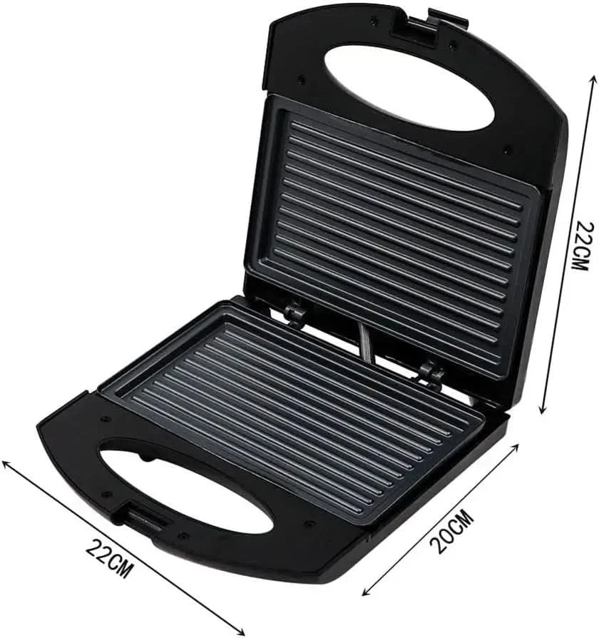 Waffle maker ， 750W Household Sandwich Maker ， Grill Non-Stick Waffle Toaster Cake Egg Oven Toster Steak Frying Pan Electric Bre - M & M Global